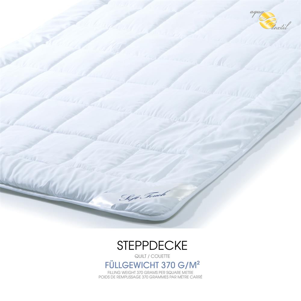 aqua-textil Steppbett Bettdecke Ganzjahresdecke Soft Touch Mikrofaser  200x200 Heimtextilien, Bettwaren, Sichtschutz, Haushalt und Sonnensegel
