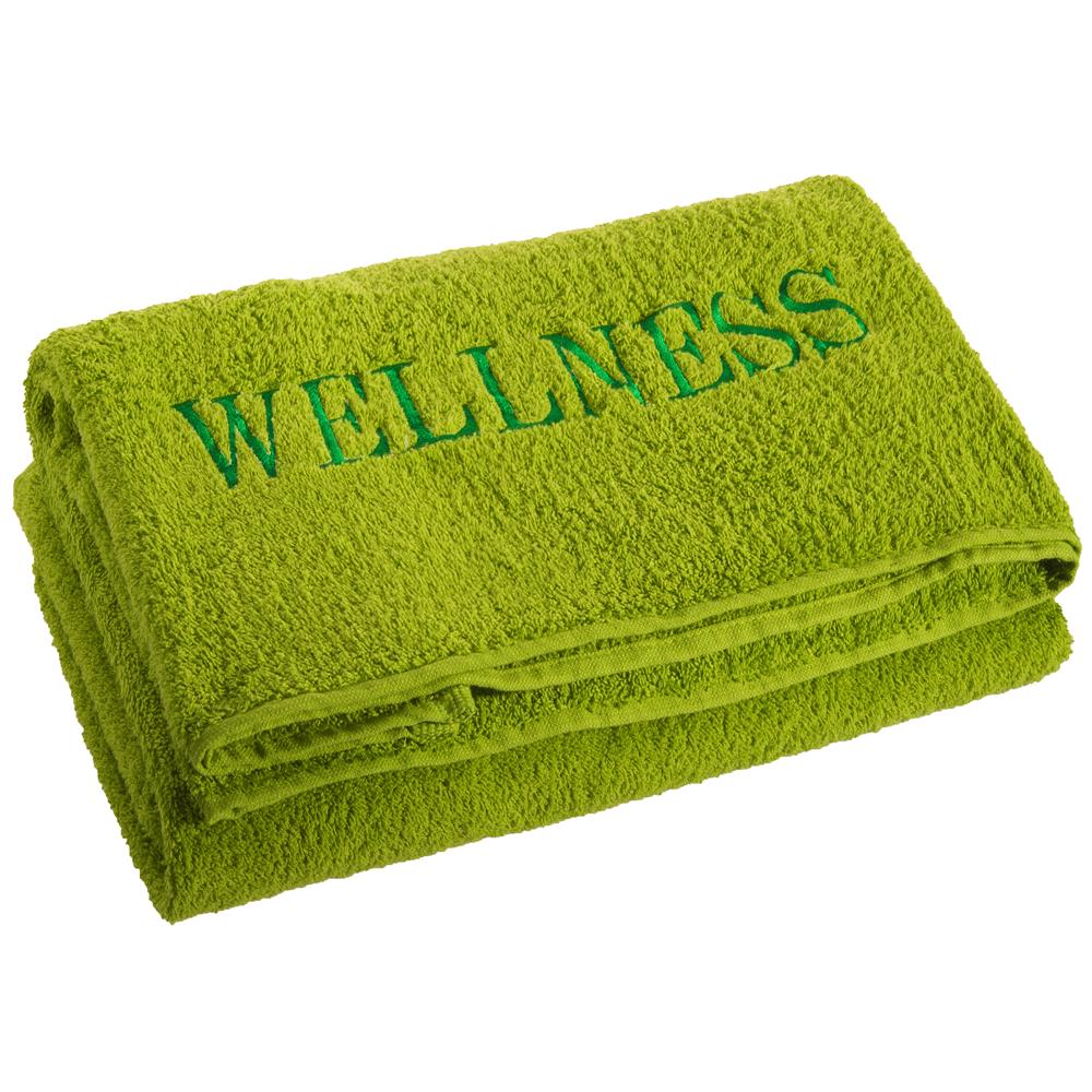 aqua-textil Saunatuch Frottee grün Sichtschutz, Bettwaren, und Sonnensegel Heimtextilien, 80x200 Haushalt Uni Wellness