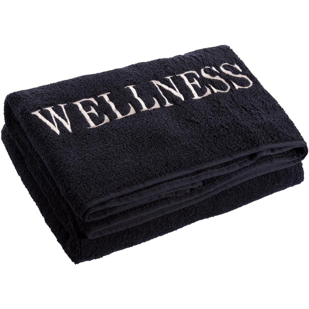 aqua-textil Saunatuch Frottee Uni Wellness schwarz XXL Haushalt 90x220 Heimtextilien, Sichtschutz, Bettwaren, und Sonnensegel