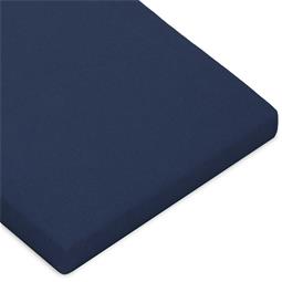 Topper Spannbettlaken Baumwolle Casca dunkel blau 180x200-200x220