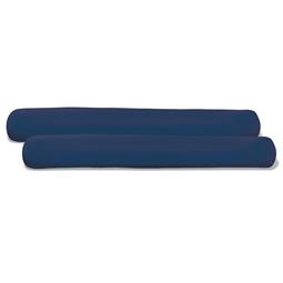 aqua-textil Kissenbezug Seitenschläferkissen Rolle Baumwolle Jersey Classic Line Doppelpack Ø20x145 cm dunkelblau