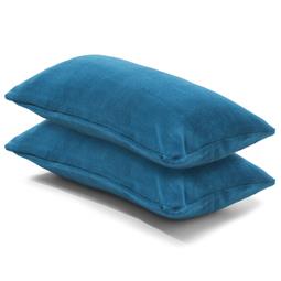 CelinaTex Kissenbezug Coral-Fleece flauschig Comfortable Doppelpack 40x80 blau