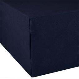 Spannbettlaken Wasserbett Boxspringbett Baumwolle Doppelpack 90x200-100x220 Exclusiv dunkelblau