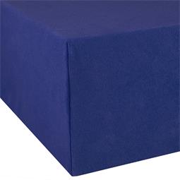 aqua-textil Spannbettlaken Wasserbett Boxspringbett Baumwolle Doppelpack 90x200-100x220 Exclusiv royalblau