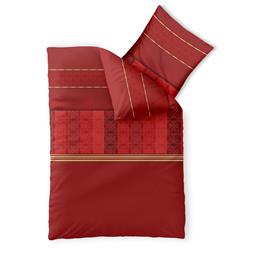 CelinaTex Bettwäsche Garnitur 155x200 Baumwolle Reißverschluss Fashion Susan rot
