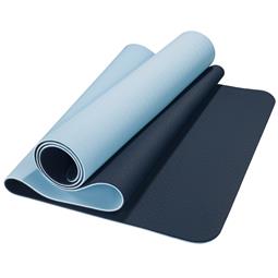 CelinaSun Fitnessmatte Gymnastik Yoga mit Tragegurt TPE 183x61x0,8 blau/hellblau