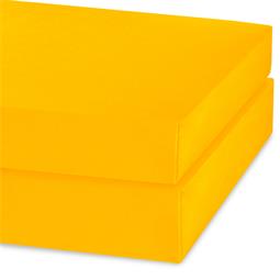 CelinaTex Spannbettlaken Mikrofaser Jersey Jade Doppelpack mais gelb 90x200 - 100x200