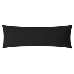 aqua-textil Kissenbezug Mako Satin Marken-Reißverschluss Luxury 40x145 schwarz
