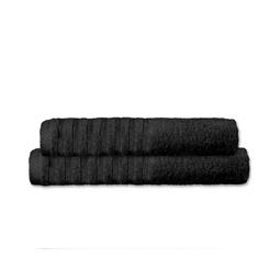 CelinaTex Handtuchset Baumwolle Frottee Pisa schwarz 1x 70x140 + 1x 80x200