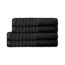 CelinaTex Handtuchset Baumwolle Frottee Pisa schwarz 2x 70x140 + 2x 80x200