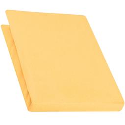 aqua-textil Spannbettlaken Baumwolle Jersey 140x200-160x220 Pur creme gelb