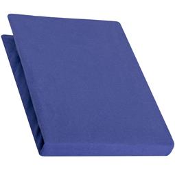 aqua-textil Spannbettlaken Baumwolle Jersey 180x200-200x220 Pur royal blau