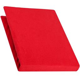 aqua-textil Spannbettlaken Baumwolle Jersey 90x200-100x220 Pur rubin rot