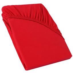 CelinaTex Spannbettlaken Baumwolle Relax Doppelpack rot 90x200 - 100x220