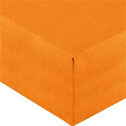 aqua-textil Spannbettlaken Wasserbett Jersey Royal Doppelpack 90x200-100x220 cm orange