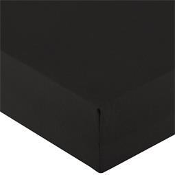 aqua-textil Spannbettlaken Wasserbett Jersey Royal Doppelpack 90x200-100x220 cm schwarz