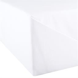 aqua-textil Bettlaken Baumwolle Linon Superior XXL 240x290 weiß