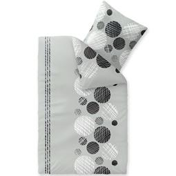 aqua-textil Bettwäsche Garnitur Baumwolle Trend 155x220 Celina weiß
